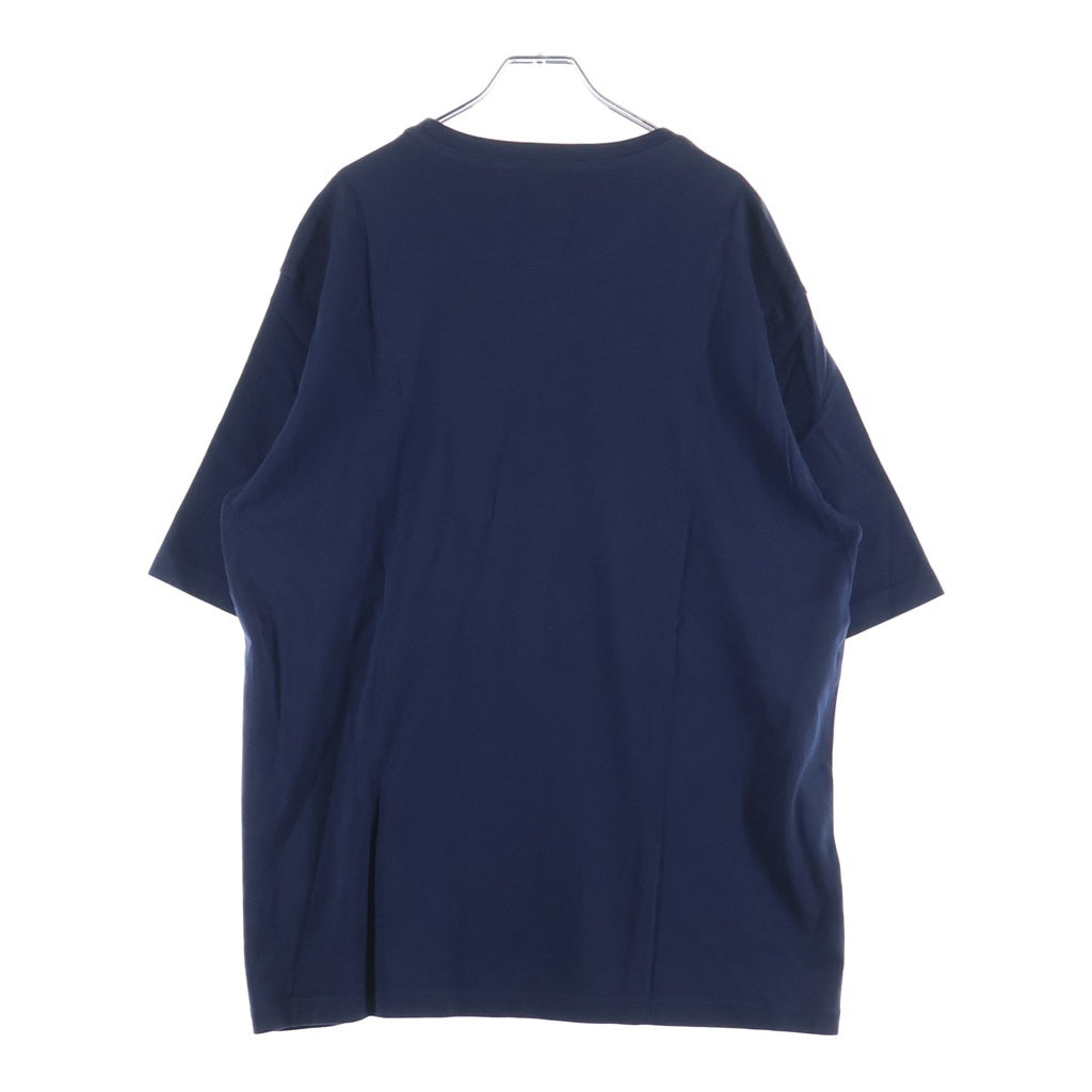 PRADA(プラダ) 23SS トライアングルロゴプレート クルーネック 半袖Tシャツ カットソー ネイビー UJN861 S232 240