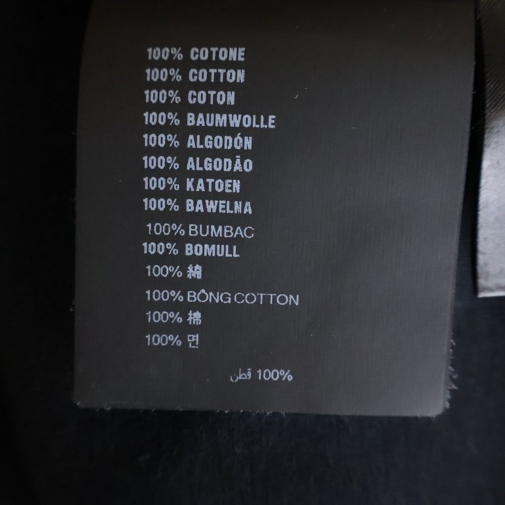 PRADA(プラダ) 23SS トライアングルロゴプレート クルーネック 半袖Tシャツ カットソー ブラック UJN861 S232 240