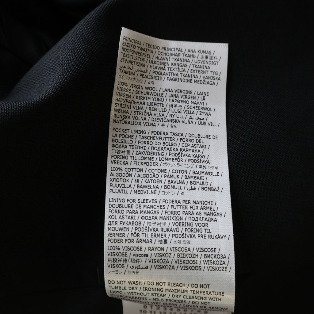 Maison Margiela(メゾンマルジェラ) 24AW ボタンレス ノーカラー テーラードジャケット ブラック S50BN0447 S44330