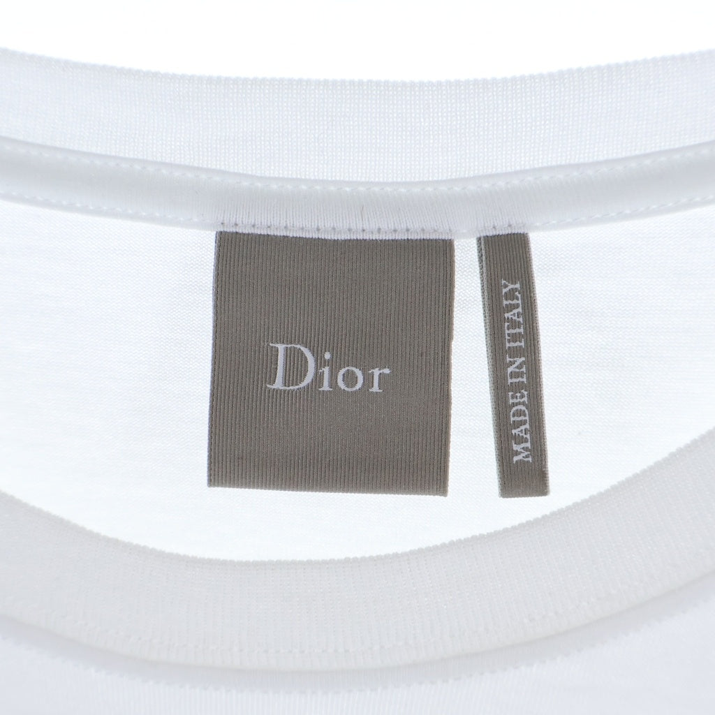 DIOR(ディオール) 26SS Book Cover Tee ブックカバー刺繍 コットン 半袖Tシャツ カットソー ホワイト 683J642A0677
