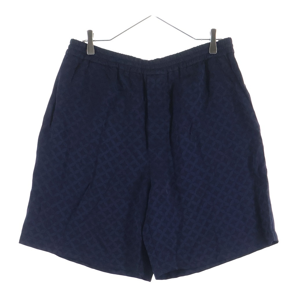 LOUIS VUITTON(ルイヴィトン) 25AW モノグラム グラフィック ジャガード 総柄 レーヨン ハーフパンツ ショートパンツ ショーツ ネイビー RM252M WYK HTP85W