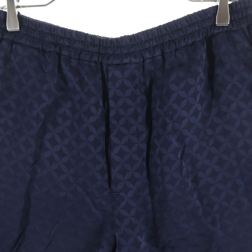 LOUIS VUITTON(ルイヴィトン) 25AW モノグラム グラフィック ジャガード 総柄 レーヨン ハーフパンツ ショートパンツ ショーツ ネイビー RM252M WYK HTP85W