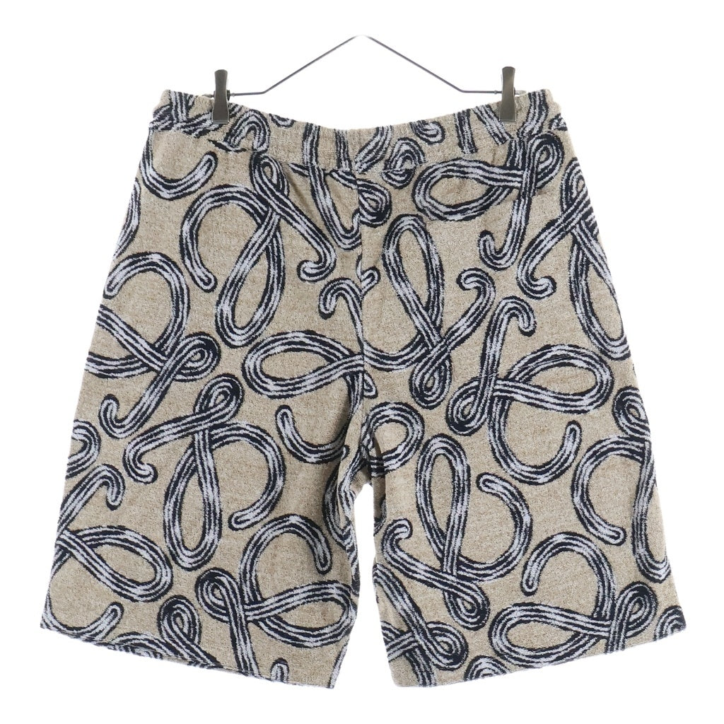 LOEWE(ロエベ) 26SS アナグラムジャガード テリーコットン パイル地 ショートパンツ ハーフパンツ ショーツ ベージュ H616Y1KX14