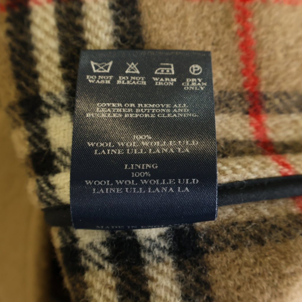 BURBERRY(バーバリー) 裏地ノバチェック柄 ウール ダッフルコート ベージュ 240002233089