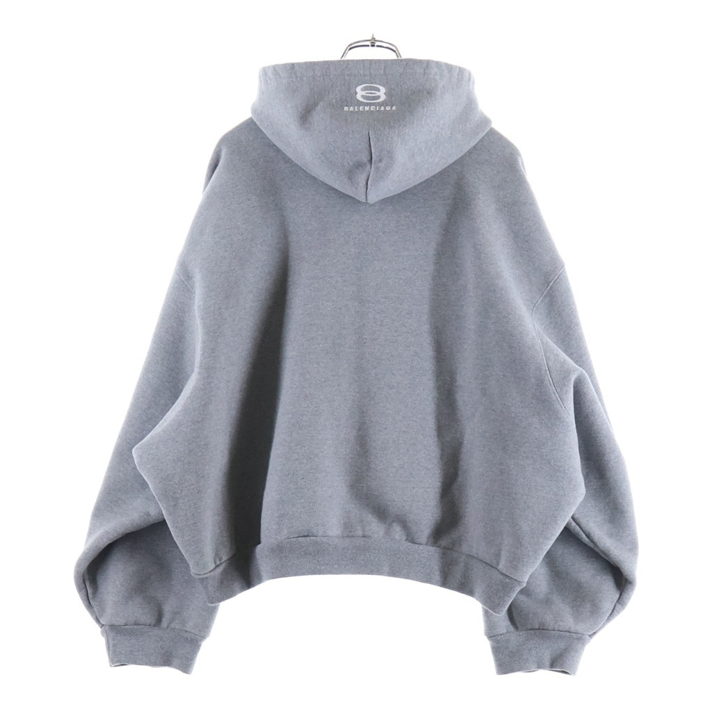 BALENCIAGA(バレンシアガ) 24SS ユニティ アイコン ボクシー ジップアップ フーディ スウェット パーカー グレー 787354