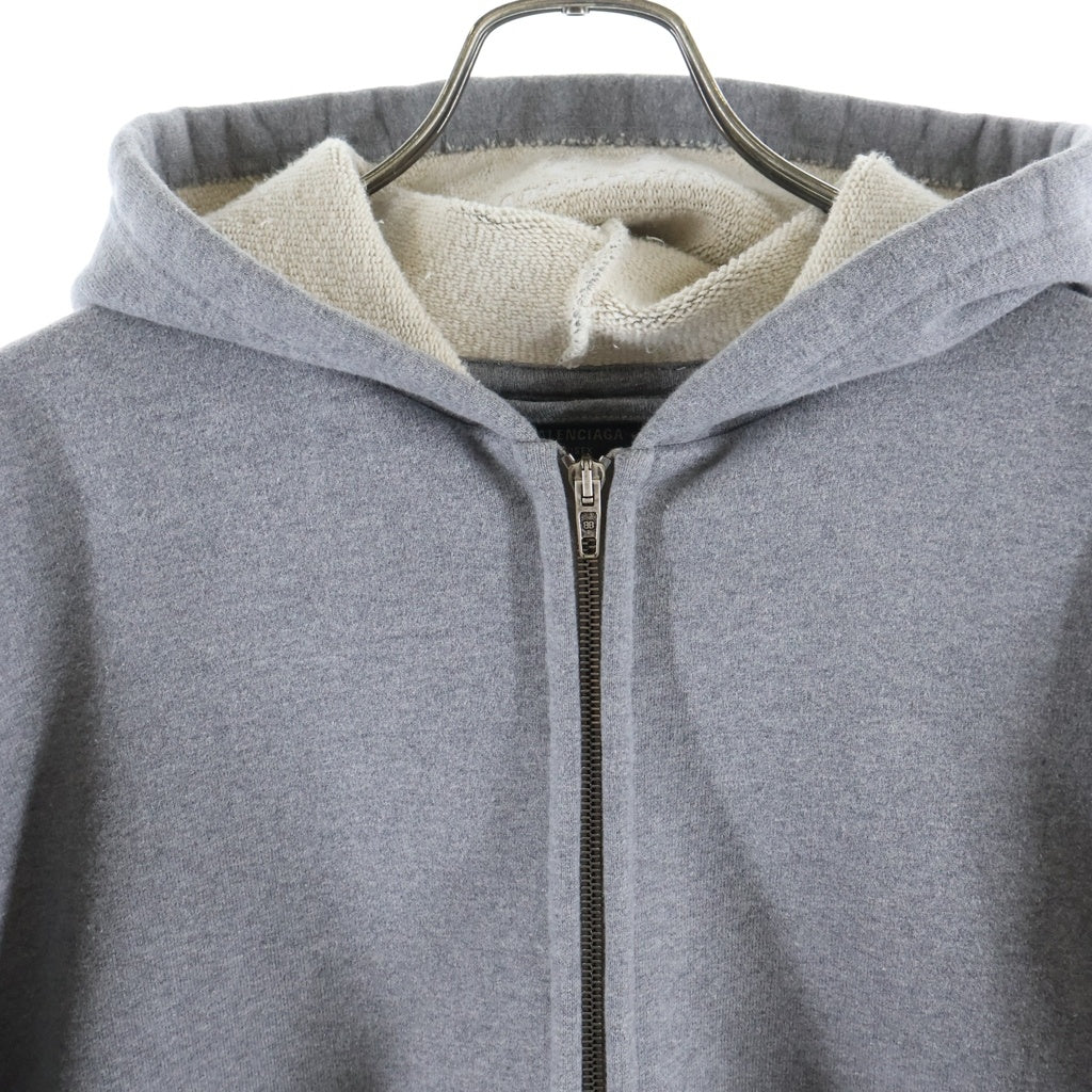 BALENCIAGA(バレンシアガ) 24SS ユニティ アイコン ボクシー ジップアップ フーディ スウェット パーカー グレー 787354