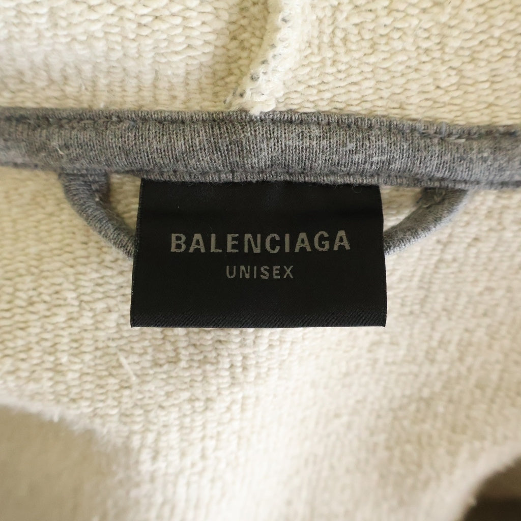 BALENCIAGA(バレンシアガ) 24SS ユニティ アイコン ボクシー ジップアップ フーディ スウェット パーカー グレー 787354
