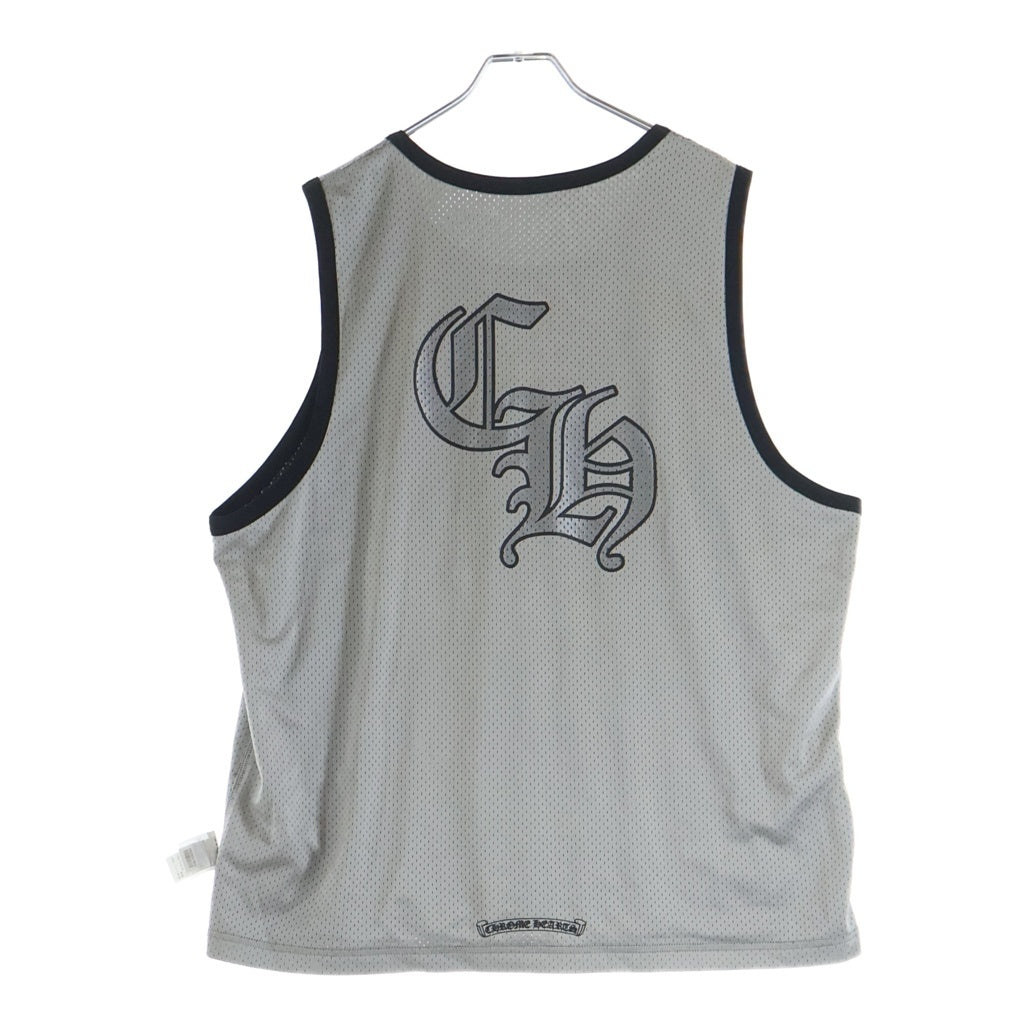 CHROME HEARTS(クロムハーツ) MESH WARM UP JERSEY リバーシブルCHロゴプリントメッシュタンクトップ ブラック -