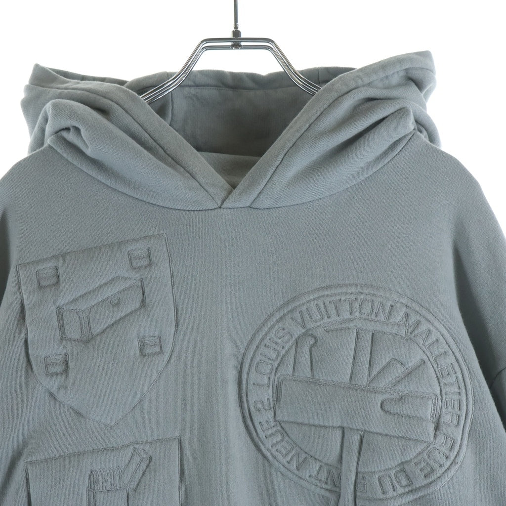 LOUIS VUITTON(ルイヴィトン) 19AW 3D パデッドエンブロイダリー フーデッド プルオーバー スウェットパーカー RM192 OZW HHY76W