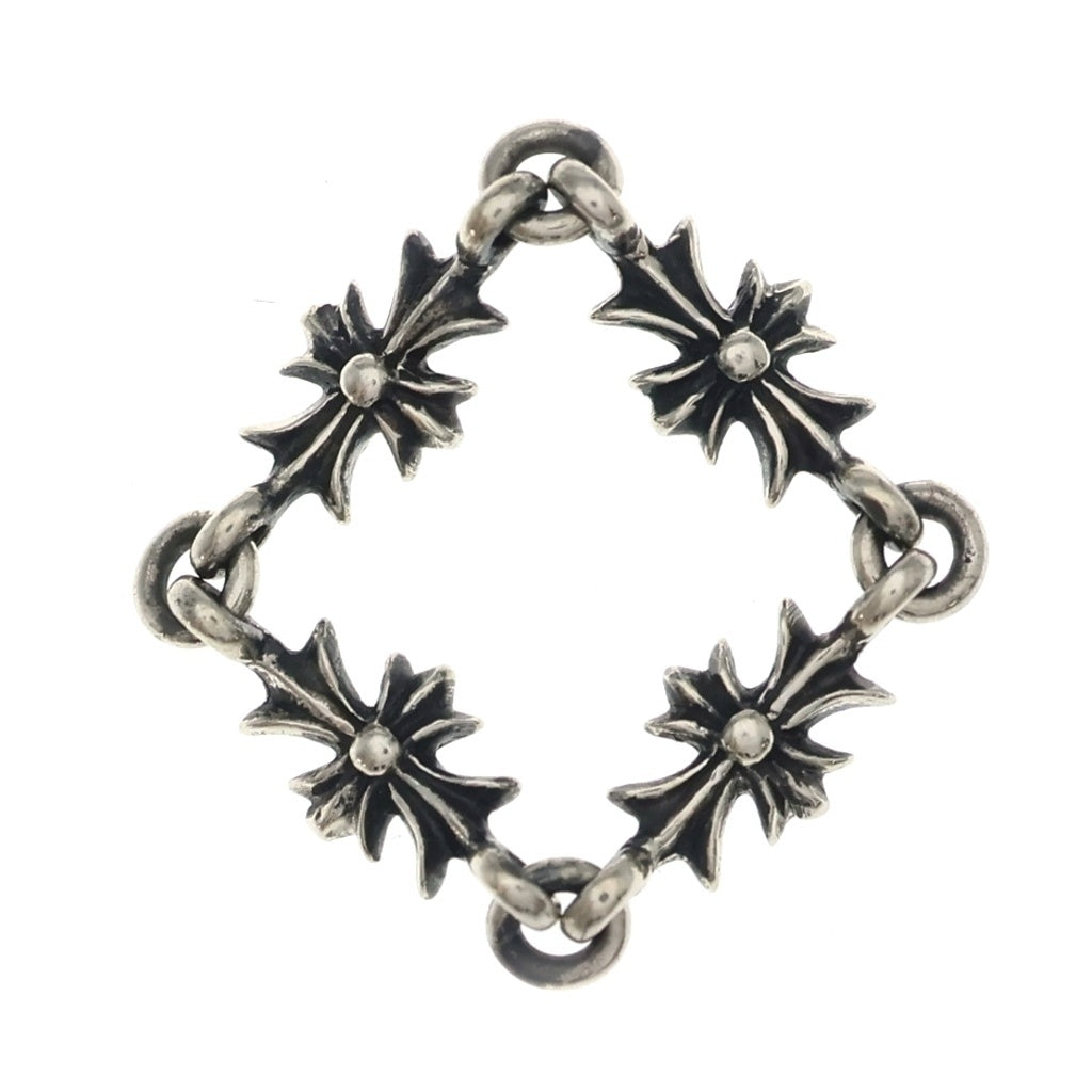 CHROME HEARTS(クロムハーツ) RING TNY E CH PLS SAP タイニーECHプラス シルバーリング PAVEサファイア