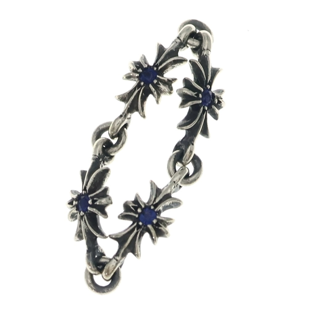 CHROME HEARTS(クロムハーツ) RING TNY E CH PLS SAP タイニーECHプラス シルバーリング PAVEサファイア