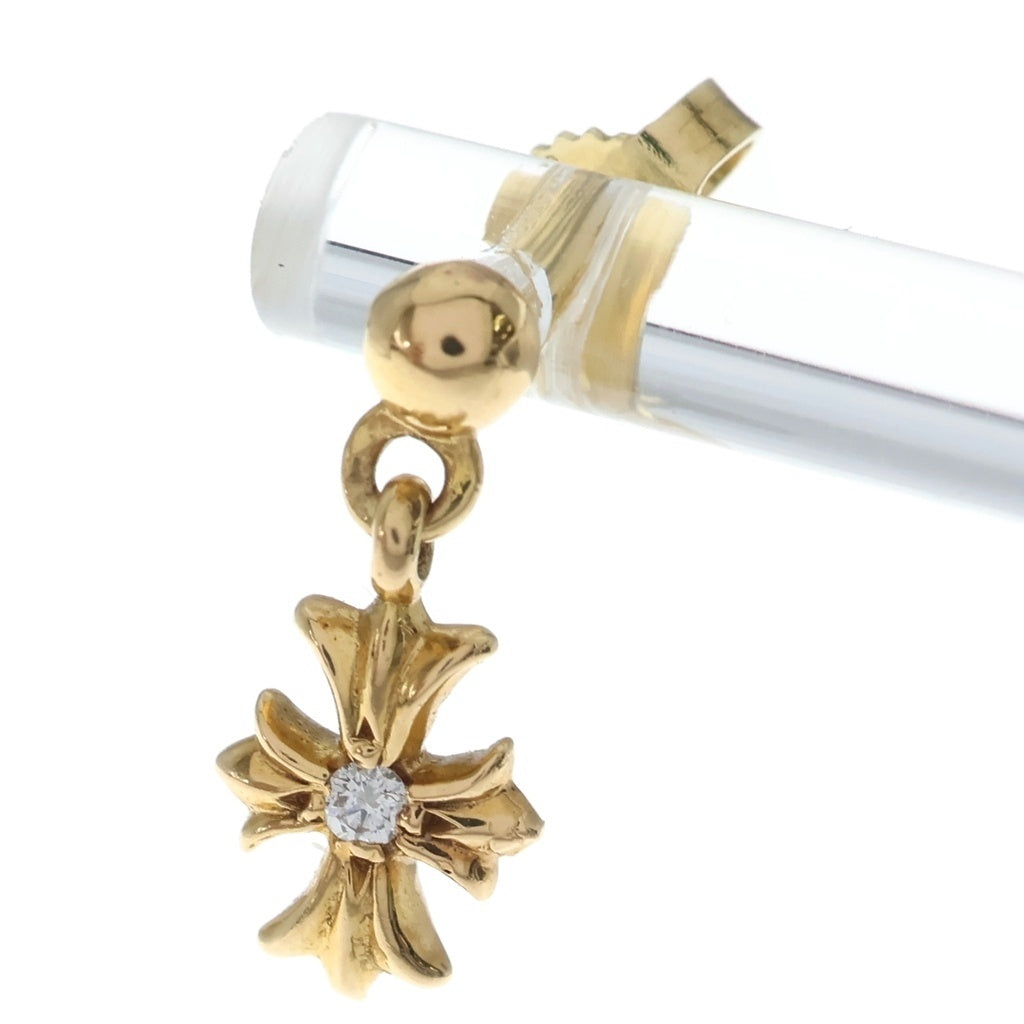 CHROME HEARTS(クロムハーツ) 22K TNY E CH PLS 1DIA タイニーE CHプラス ドロップピアス 1ダイヤ ゴールド BCA024