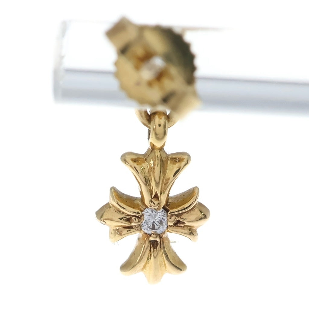 CHROME HEARTS(クロムハーツ) 22K TNY E CH PLS 1DIA タイニーE CHプラス ドロップピアス 1ダイヤ ゴールド BCA024