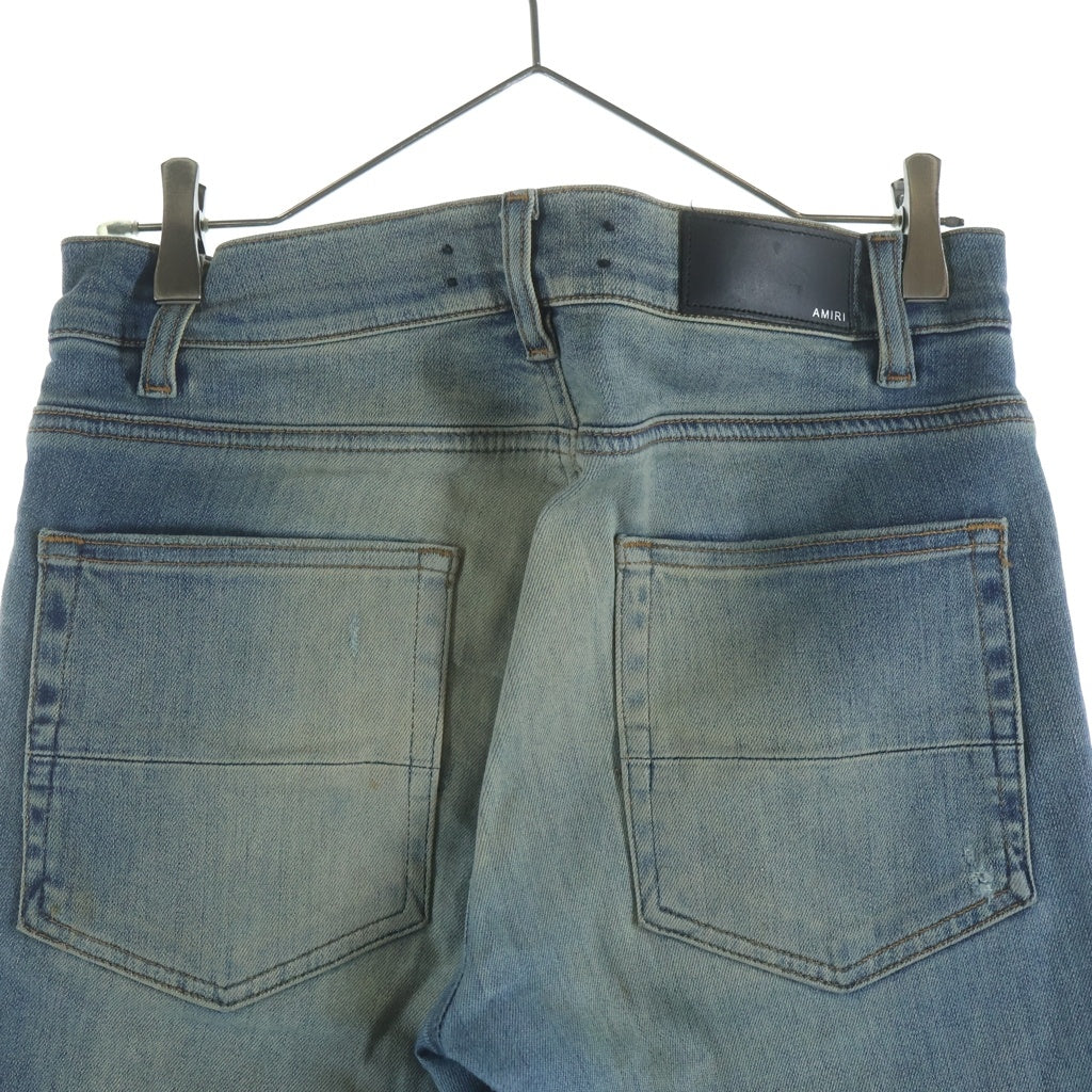 AMIRI(アミリ) ダメージ加工 スキニーデニムパンツ インディゴ