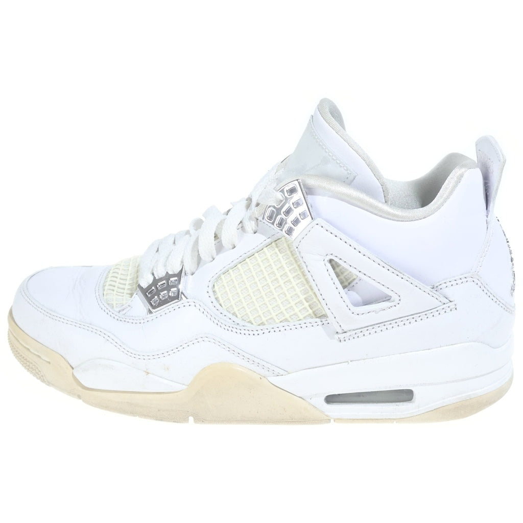 NIKE(ナイキ) AIR JORDAN 4 PURE MONEY 308497-100 エアジョーダン4 ピュアマネー ハイカットスニーカー ホワイト US8.5/26.5cm