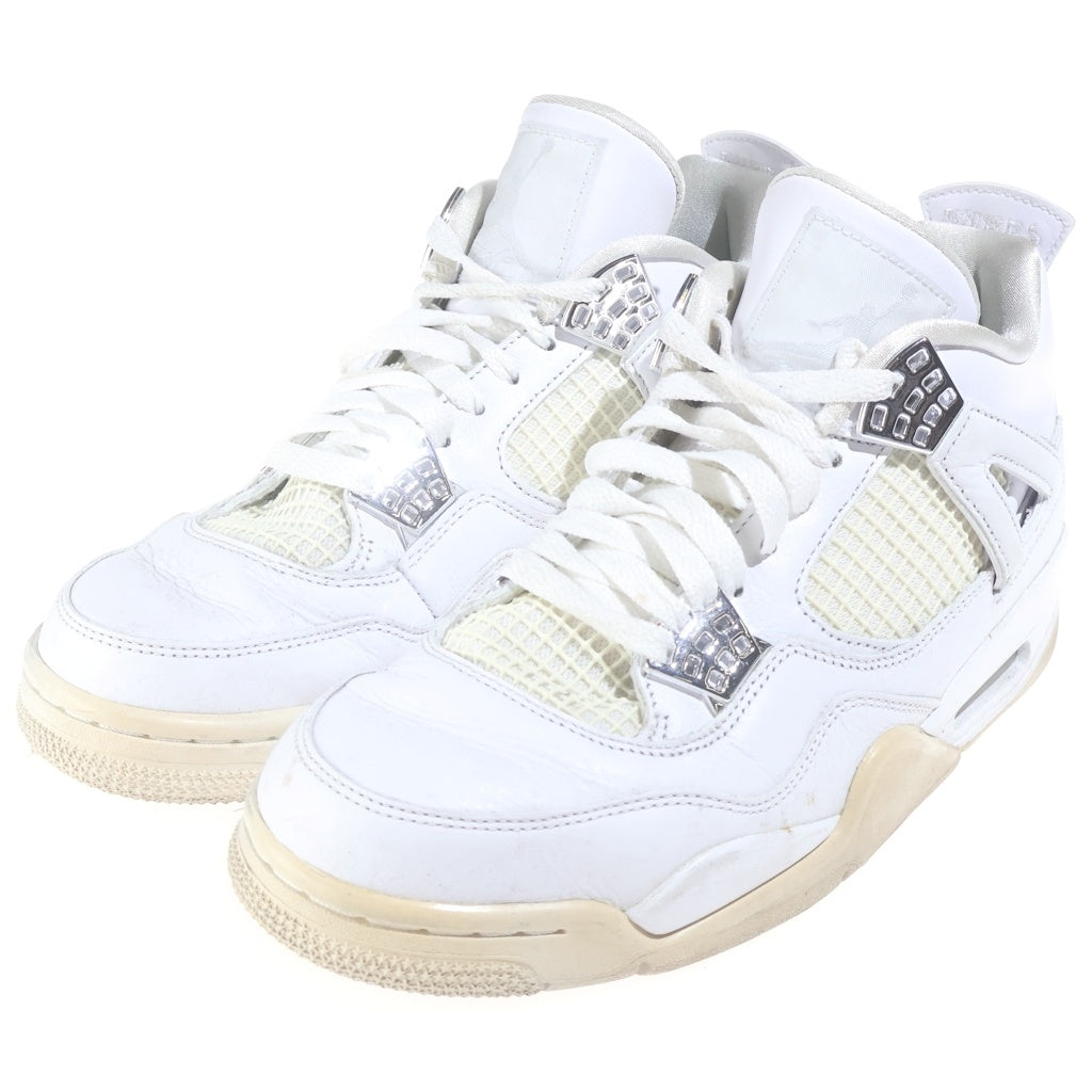 NIKE(ナイキ) AIR JORDAN 4 PURE MONEY 308497-100 エアジョーダン4 ピュアマネー ハイカットスニーカー ホワイト US8.5/26.5cm