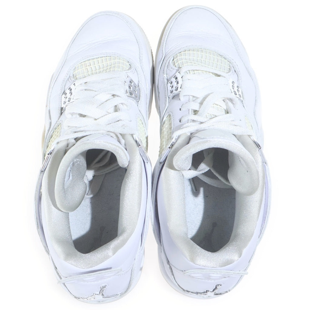 NIKE(ナイキ) AIR JORDAN 4 PURE MONEY 308497-100 エアジョーダン4 ピュアマネー ハイカットスニーカー ホワイト US8.5/26.5cm