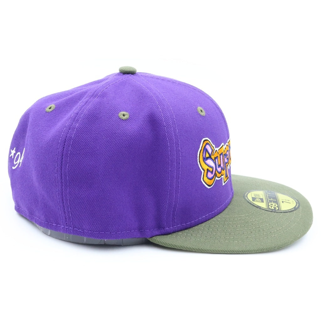 SUPREME(シュプリーム) 21SS ×New Era Gonz Logo ニューエラ ゴンズ ロゴ ベースボールキャップ 帽子 パープル/カーキ