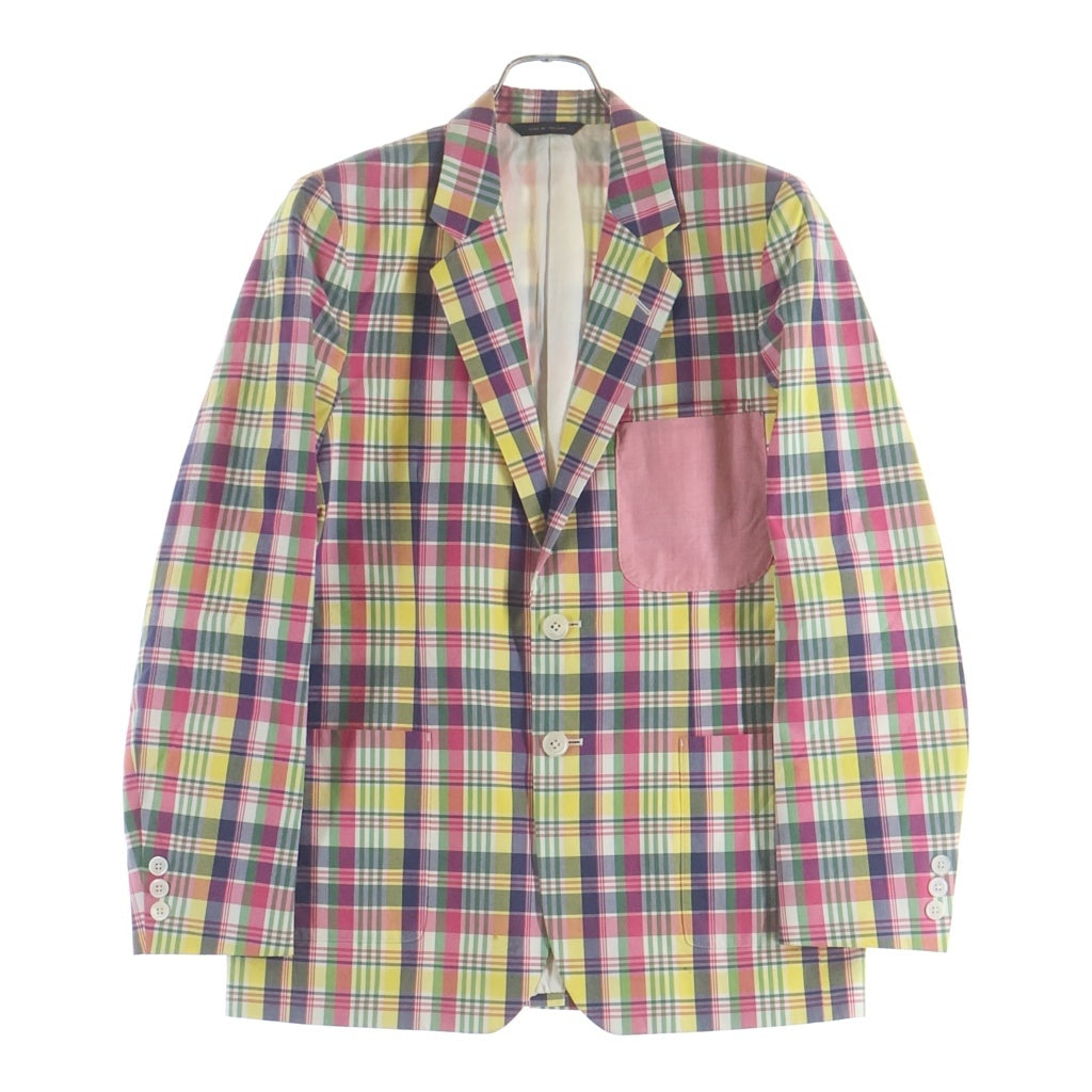 JUNYA WATANABE COMME des GARCONS(ジュンヤワタナベ コムデギャルソン) 09SS ×BROOKS BROTHERS Reconstructed 2B Madras Check Jacket ブルックスブラザーズ テーラードジャケット WC-J404