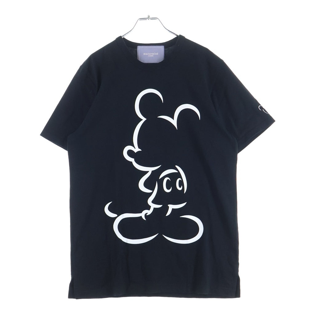 mastermind JAPAN(マスターマインドジャパン) 17SS ミッキープリント クルーネック 半袖Tシャツカットソー ブラック 17SDMM-TS02-01-A