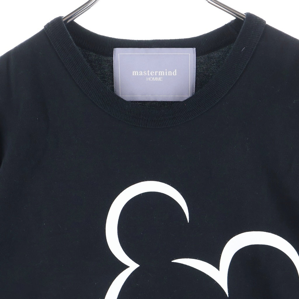 mastermind JAPAN(マスターマインドジャパン) 17SS ミッキープリント クルーネック 半袖Tシャツカットソー ブラック 17SDMM-TS02-01-A
