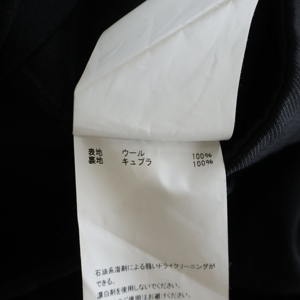 MASU(エムエーエスユー) 25AW TUCKED WIDE TROUSERS 2タック ワイド トラウザーズ スラックス ロングパンツ ブラック M25F9PL007