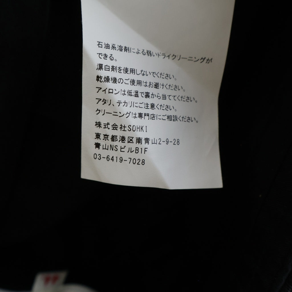 MASU(エムエーエスユー) 25AW TUCKED WIDE TROUSERS 2タック ワイド トラウザーズ スラックス ロングパンツ ブラック M25F9PL007