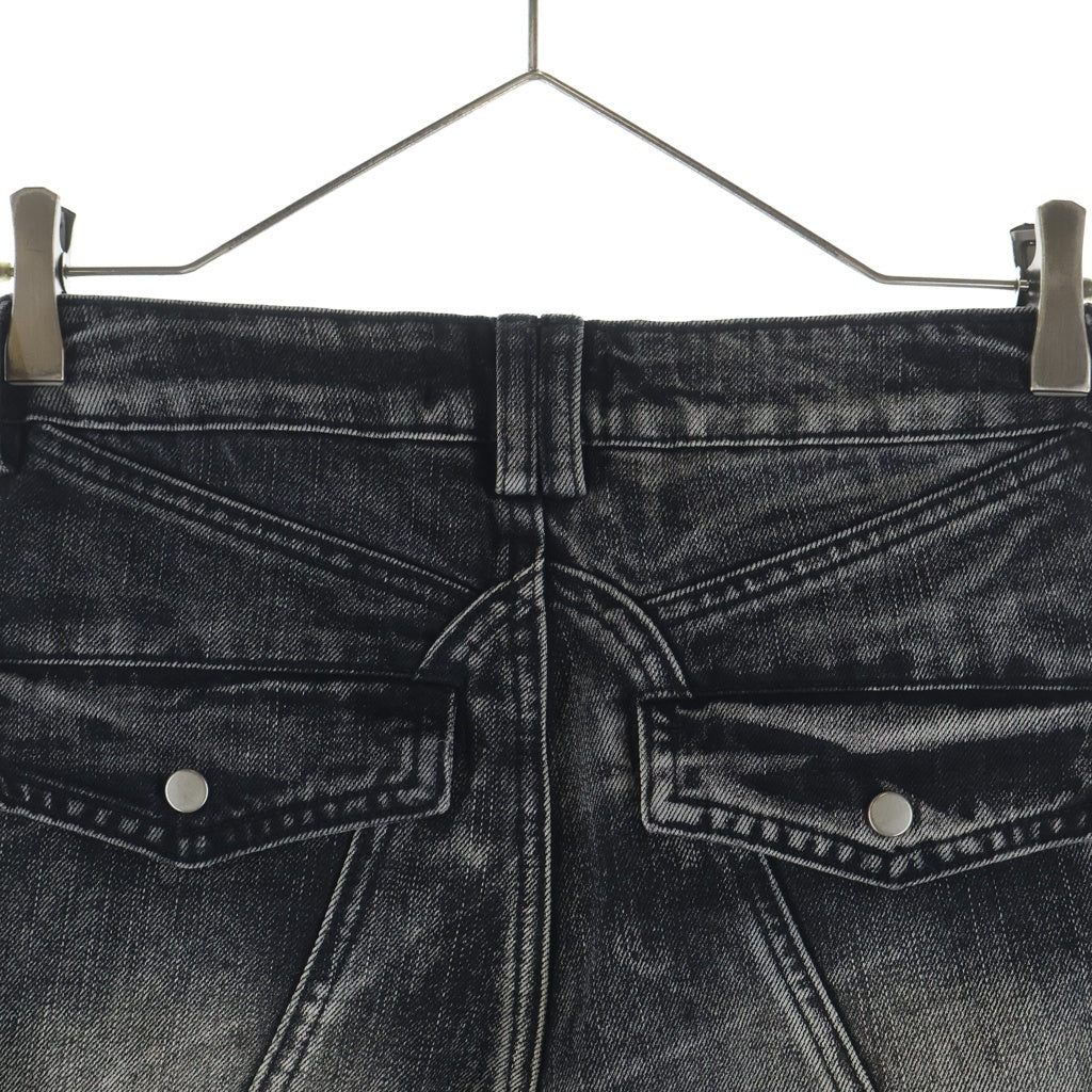 Personsoul(パーソンソール) Graffiti Contour Jeans グラフィティー ワイド デニムパンツ ブラック