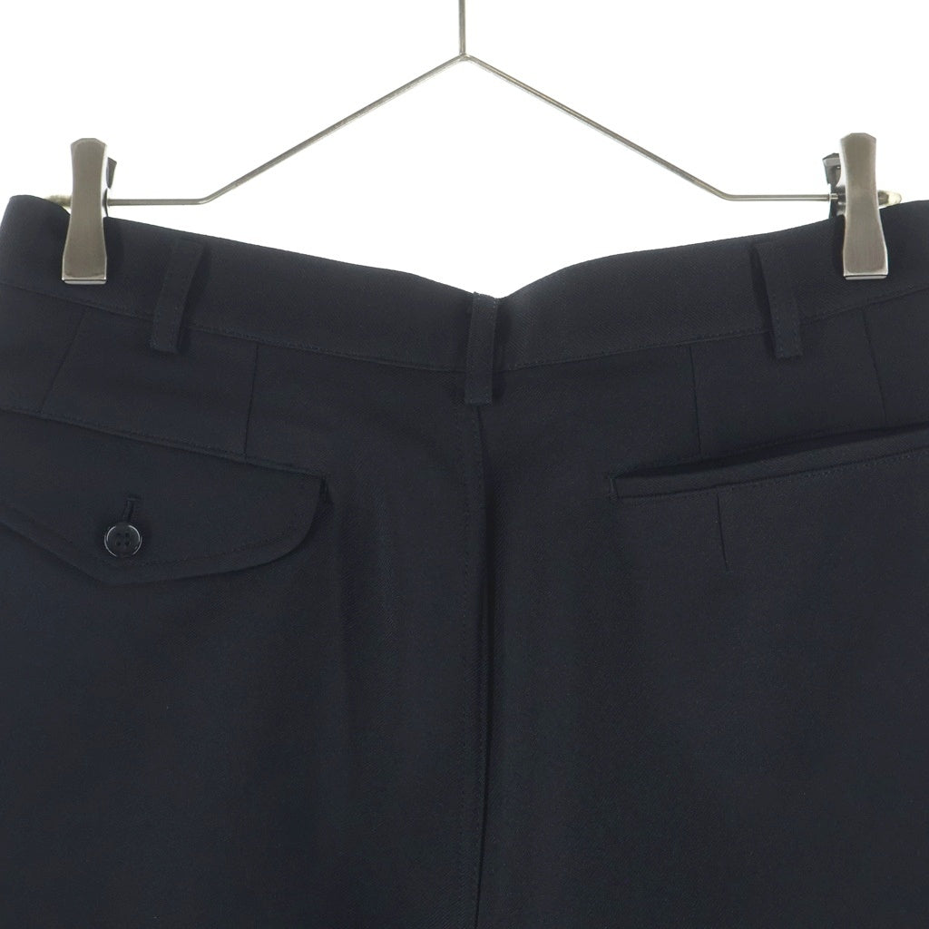 COMME des GARCONS SHIRT(コムデギャルソンシャツ) 26SS サイドジップ ワイドシルエット ハーフ ショートパンツ ブラック FQ-P502