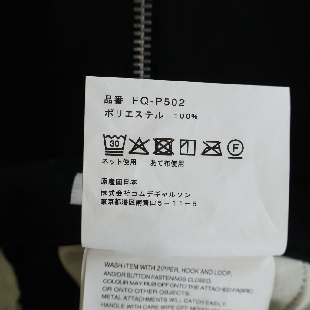 COMME des GARCONS SHIRT(コムデギャルソンシャツ) 26SS サイドジップ ワイドシルエット ハーフ ショートパンツ ブラック FQ-P502