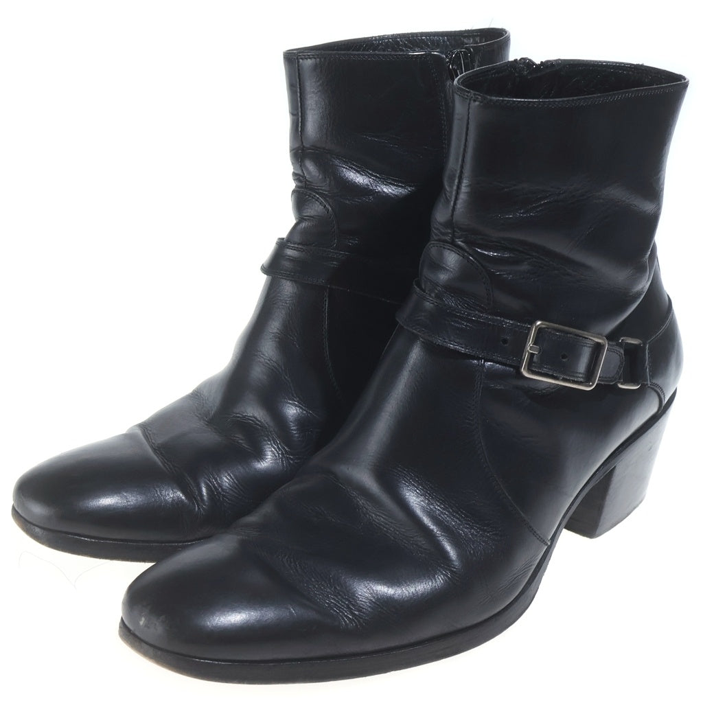 Dior HOMME(ディオールオム) 06AW エディ期 バックル キューバン レザー ヒールブーツ ブラック