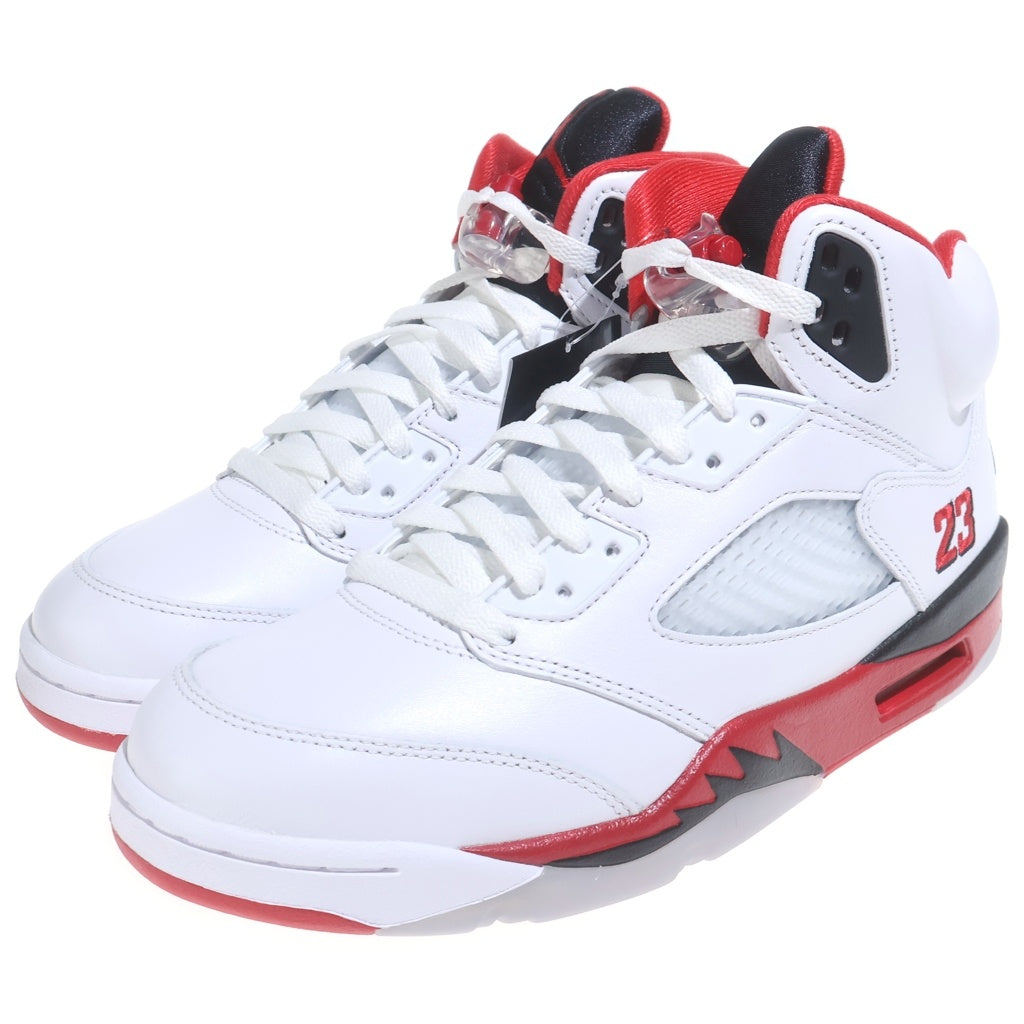 NIKE(ナイキ) AIR JORDAN 5 RETRO OG HQ7978-101 エアジョーダン5 レトロ ハイカットスニーカー ホワイト/レッド US8.5/26.5cm