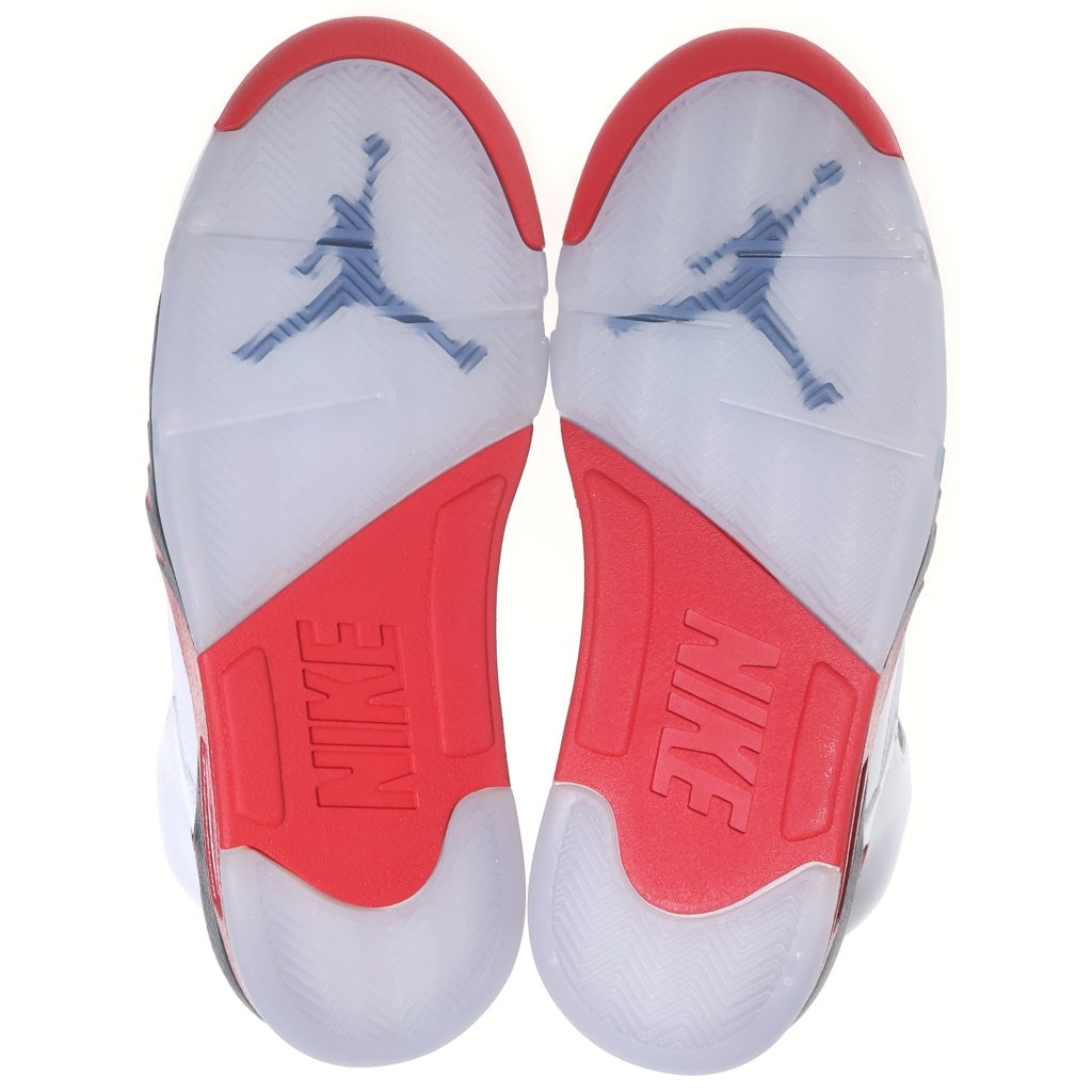 NIKE(ナイキ) AIR JORDAN 5 RETRO OG HQ7978-101 エアジョーダン5 レトロ ハイカットスニーカー ホワイト/レッド US8.5/26.5cm