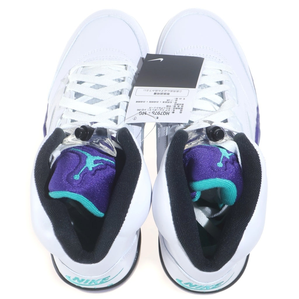 NIKE(ナイキ) AIR JORDAN 5 RETRO GRAPE HQ7978-100 エアジョーダン5 レトロ グレープ ハイカットスニーカー ホワイト/パープル US9/27cm
