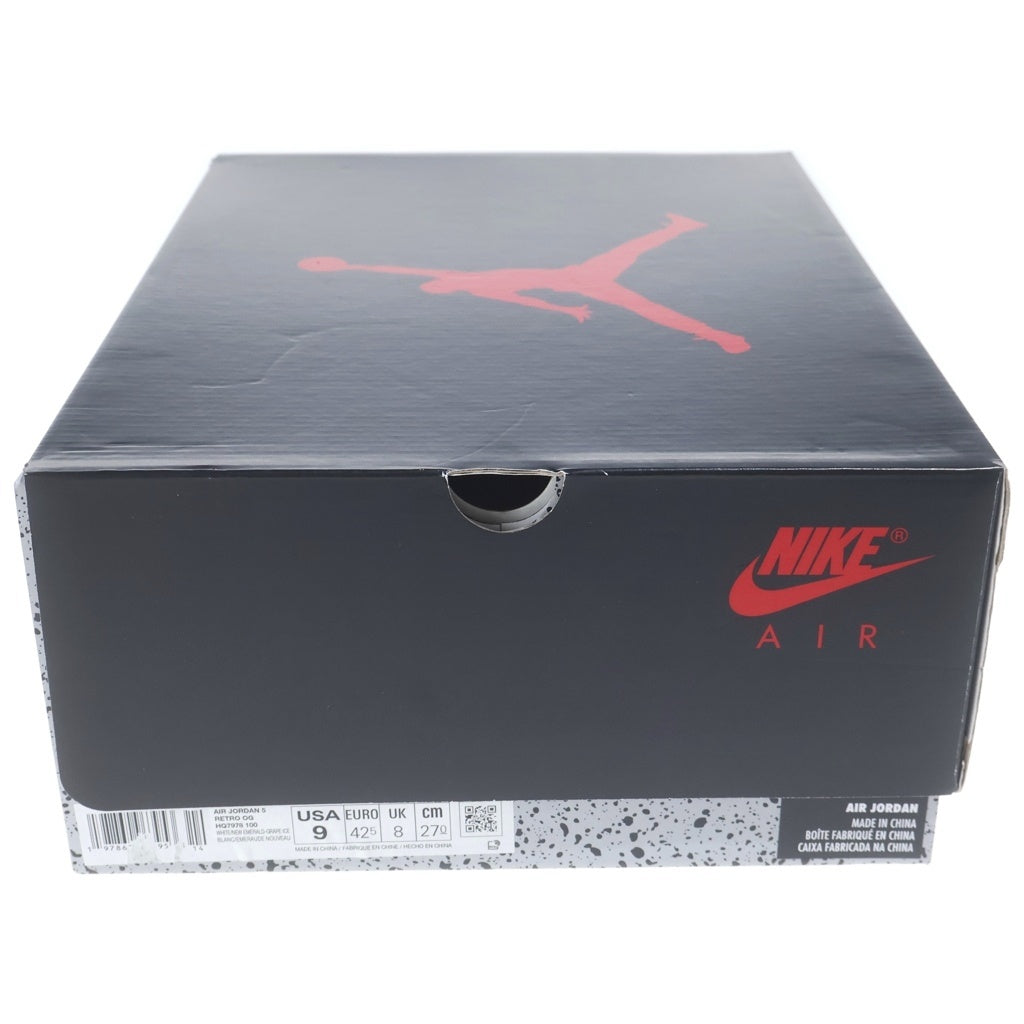 NIKE(ナイキ) AIR JORDAN 5 RETRO GRAPE HQ7978-100 エアジョーダン5 レトロ グレープ ハイカットスニーカー ホワイト/パープル US9/27cm