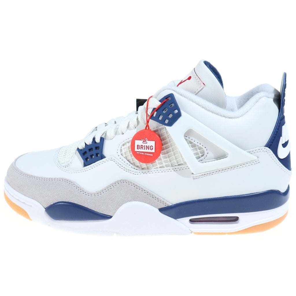 NIKE SB(ナイキエスビー) AIR JORDAN 4 RETRO SP DR5415-100 エアジョーダン4 レトロ ハイカットスニーカー ホワイト/ネイビー US9/27cm