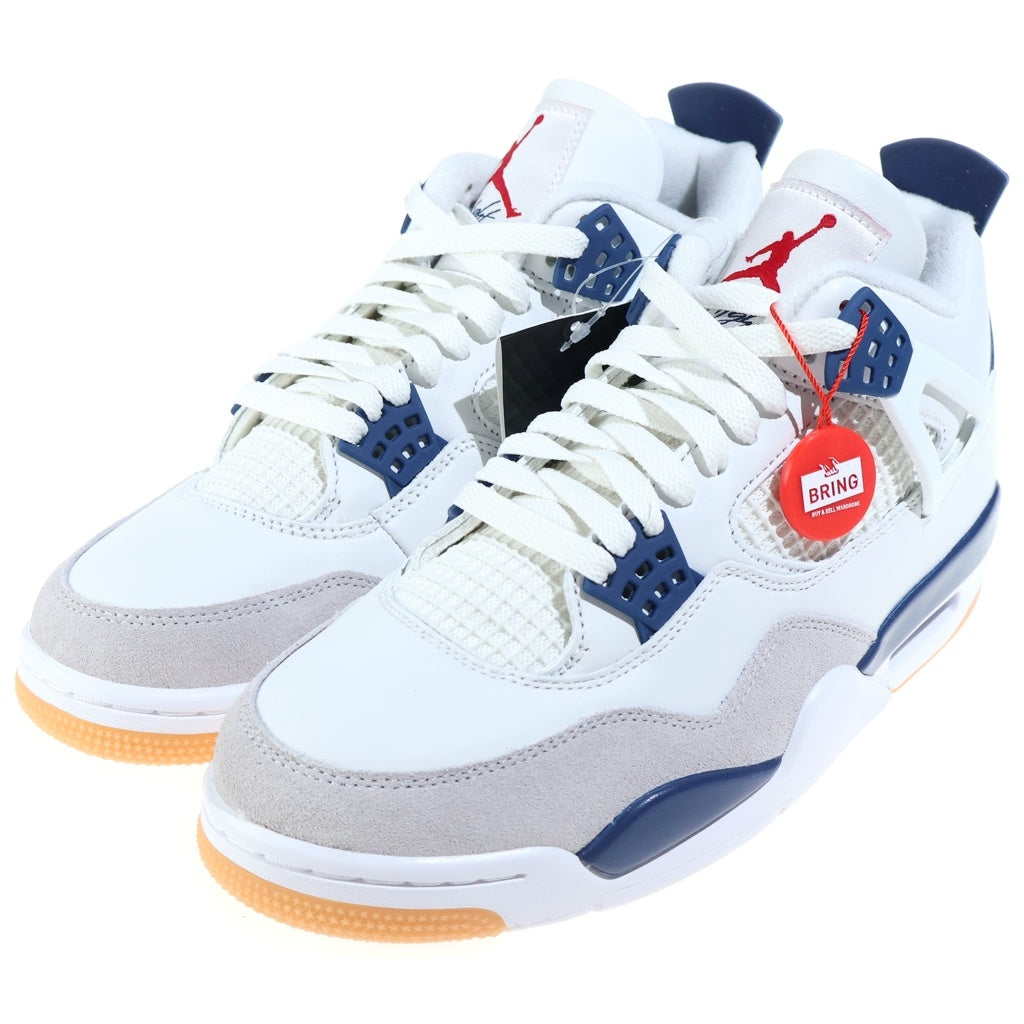NIKE SB(ナイキエスビー) AIR JORDAN 4 RETRO SP DR5415-100 エアジョーダン4 レトロ ハイカットスニーカー ホワイト/ネイビー US9/27cm