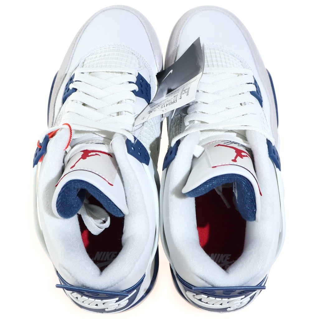 NIKE SB(ナイキエスビー) AIR JORDAN 4 RETRO SP DR5415-100 エアジョーダン4 レトロ ハイカットスニーカー ホワイト/ネイビー US9/27cm