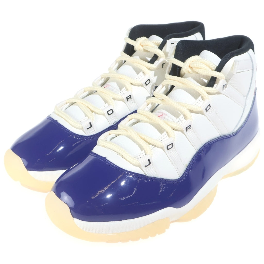 NIKE(ナイキ) AIR JORDAN 11 RETRO RARE IH0296-400 エアジョーダン11 レトロ レアエア ハイカットスニーカー ホワイト/ブルー US9/27cm