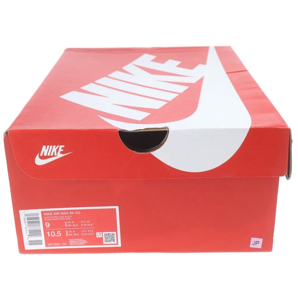 NIKE(ナイキ) AIR MAX 95 OG IM7409-100 エアマックス95 ローカットスニーカー ホワイト/ブラック US9/27cm
