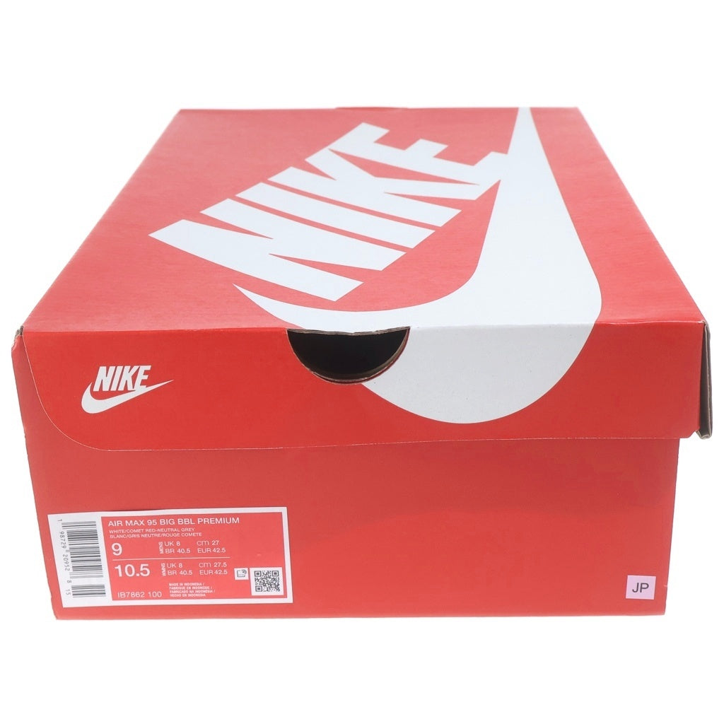 NIKE(ナイキ) AIR MAX95 OG BIG BUBBLE PRM COMET IB7862-100 エアマックス95 ビッグバブル コメット ローカットスニーカー レッド/ホワイト US9/27cm