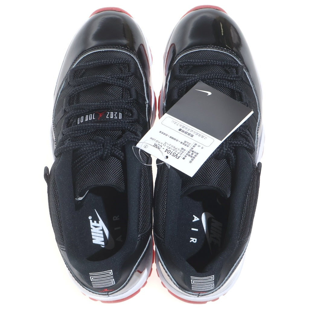 NIKE(ナイキ) AIR JORDAN11 RETRO LOW BRED FV5104-006 エアジョーダン11 レトロ ブレッド ローカットスニーカー ブラック US8.5/26.5cm