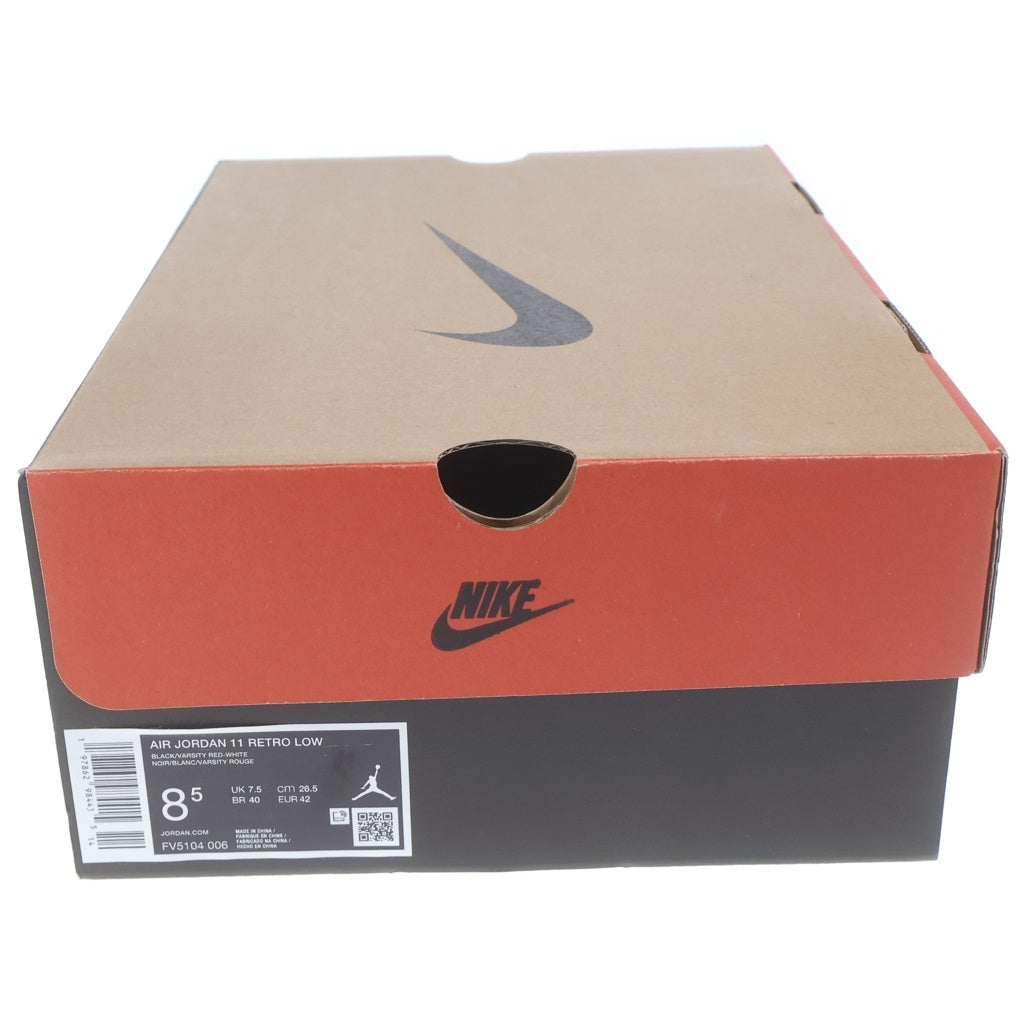 NIKE(ナイキ) AIR JORDAN11 RETRO LOW BRED FV5104-006 エアジョーダン11 レトロ ブレッド ローカットスニーカー ブラック US8.5/26.5cm