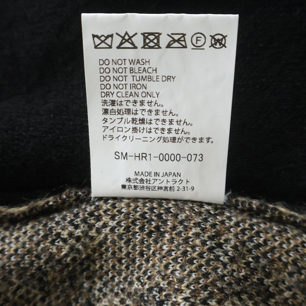 SAINT MICHAEL(セントマイケル) LEOPARD KNIT CARDIGAN レオパードカーディガン 襟付きニット イエロー/ブラック SM-HR1-0000-073