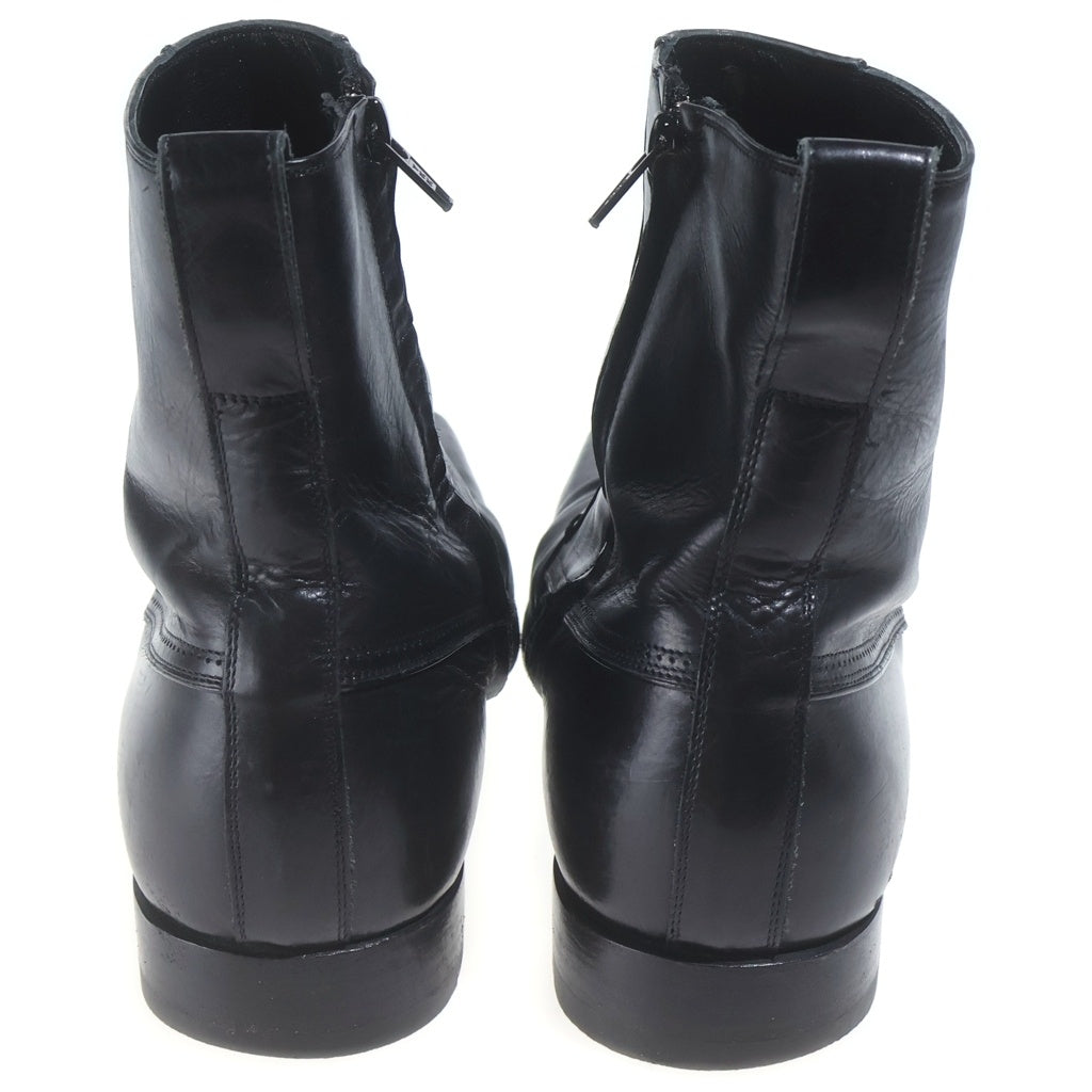 Dior HOMME(ディオールオム) 08ss クリス期 ポインテッドトゥ サイドジップブーツ レザーシューズ ブラック