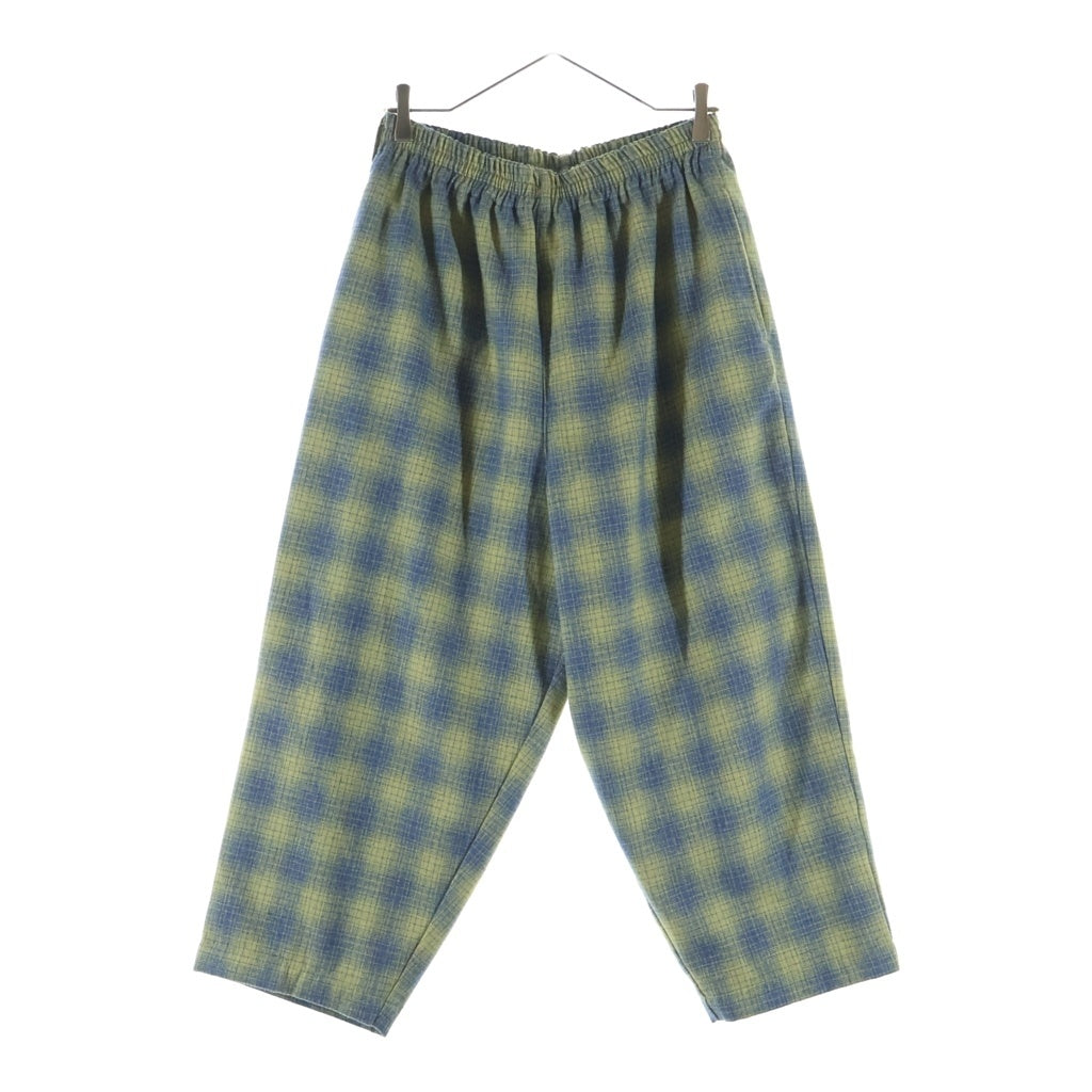 GANGSTERVILLE(ギャングスタービル) LOCOS CHECK EASY PANTS チェックウールイージーパンツ グリーン GSV-24-MS-01