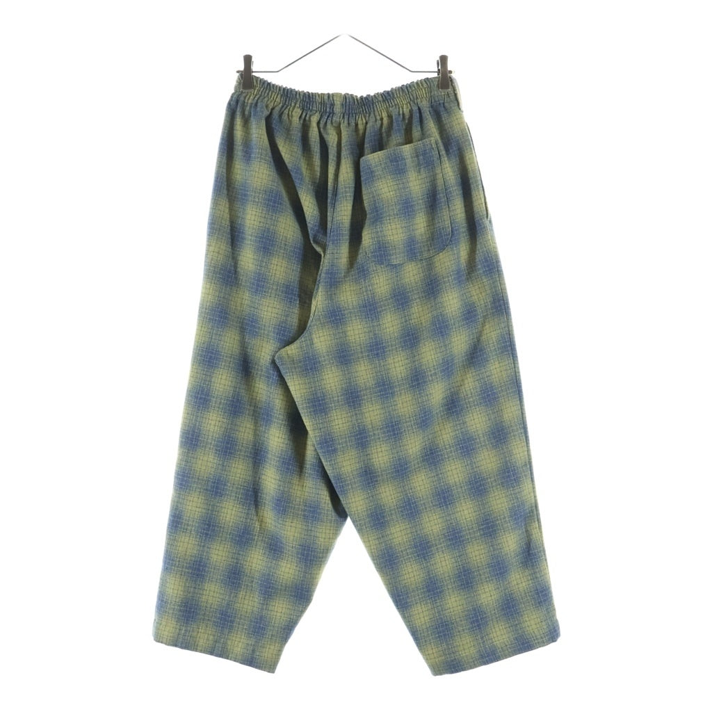GANGSTERVILLE(ギャングスタービル) LOCOS CHECK EASY PANTS チェックウールイージーパンツ グリーン GSV-24-MS-01