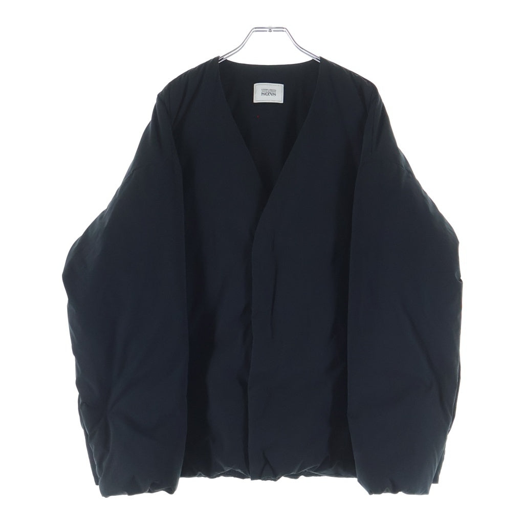 UNITED ARROWS & SONS(ユナイテッドアローズ アンド サンズ) DOWN V/NECK JACKET ダウンVネックジャケット ブルゾン ブラック 5525-199-0770