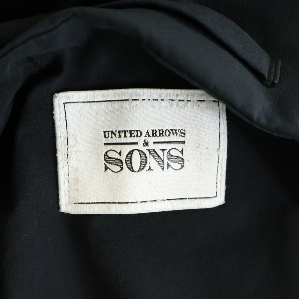 UNITED ARROWS & SONS(ユナイテッドアローズ アンド サンズ) DOWN V/NECK JACKET ダウンVネックジャケット ブルゾン ブラック 5525-199-0770