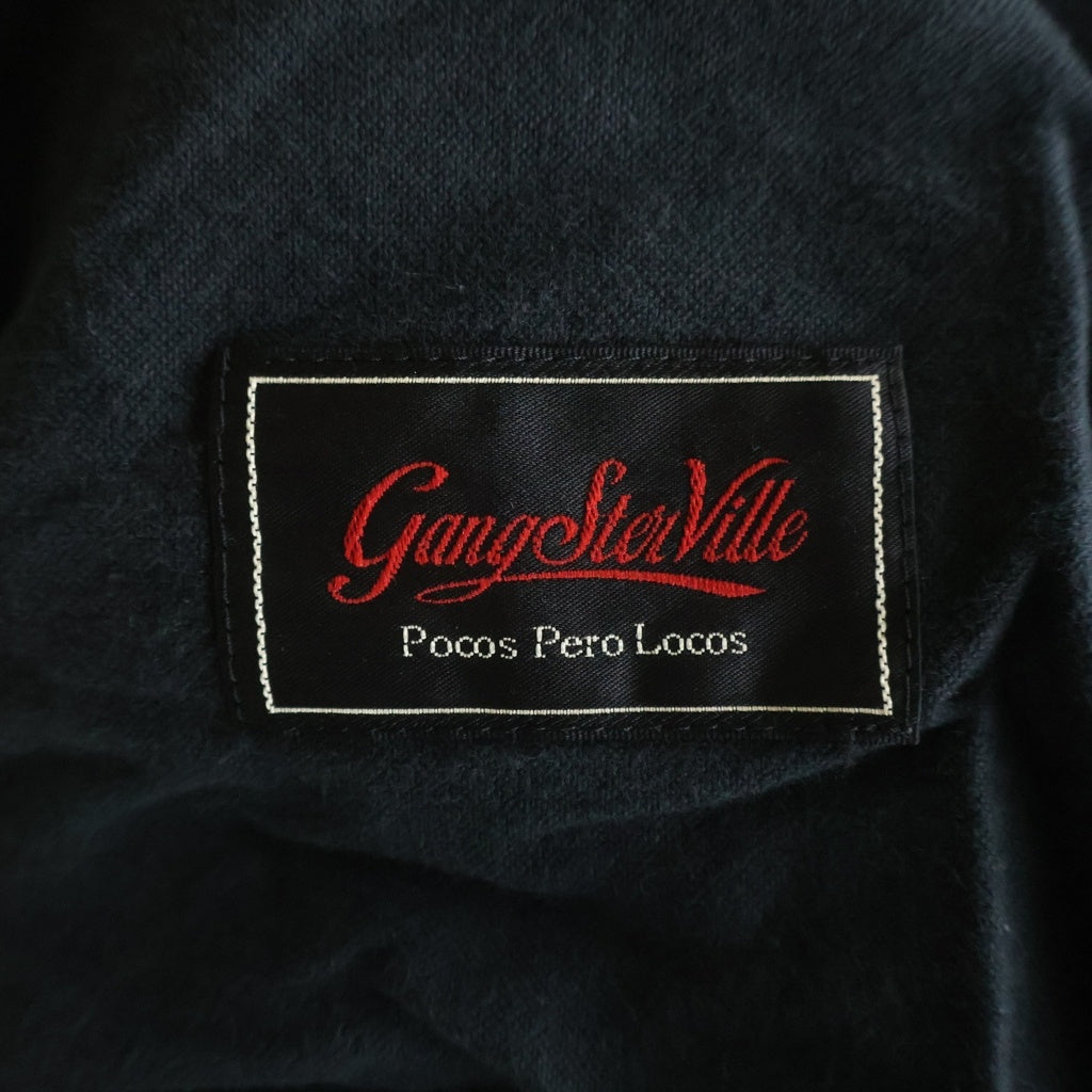 GANGSTERVILLE(ギャングスタービル) CHAIN LINK CORDUROY EAZY PANTS チェーンリンク コーデュロイイージーパンツ ブラック GSV-23-AW-11